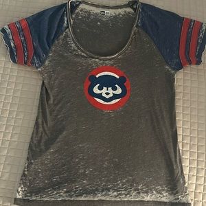 Chicago Cubs ladies tee shirt large t shirt